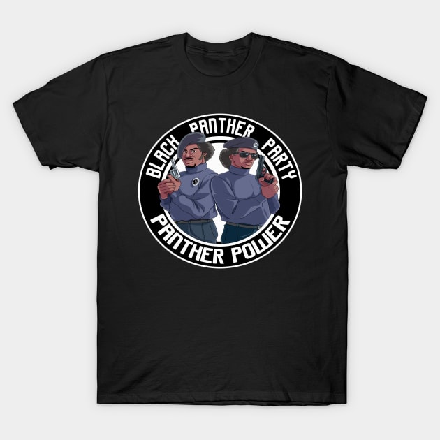 Black Panther Party Logo T-Shirt by Noseking